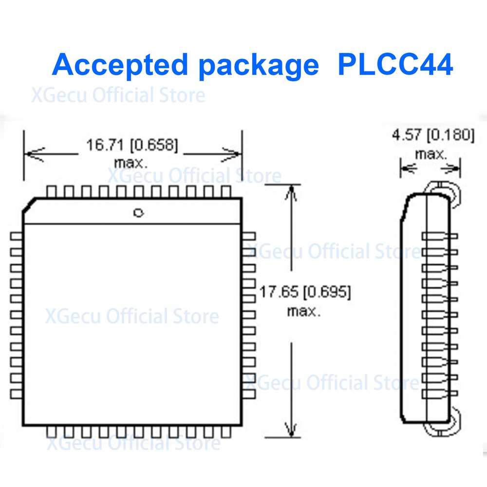 SA244 PLCC44 -DIP44 adapter for T56 programmer or universal programmer 70-0275