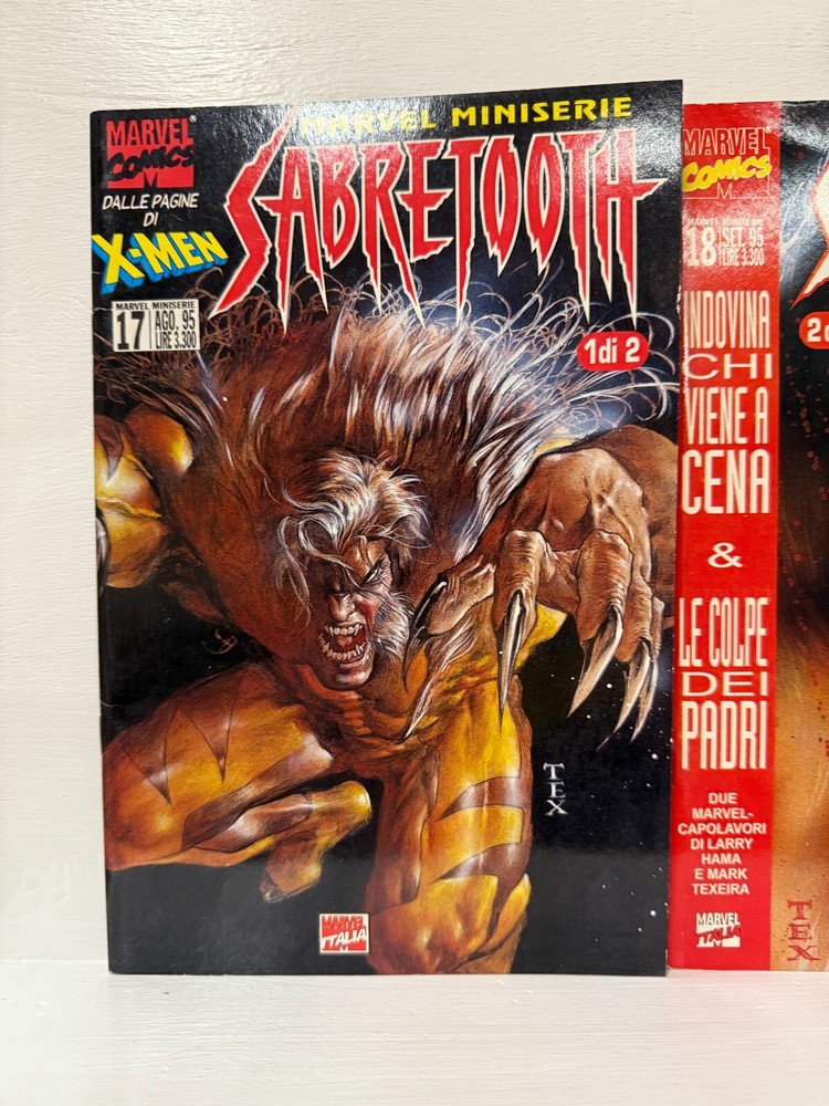 SABRETOOTH 1+2 Complete (Marvel Miniseries) HAMA + EXCELLENT FABRIC*