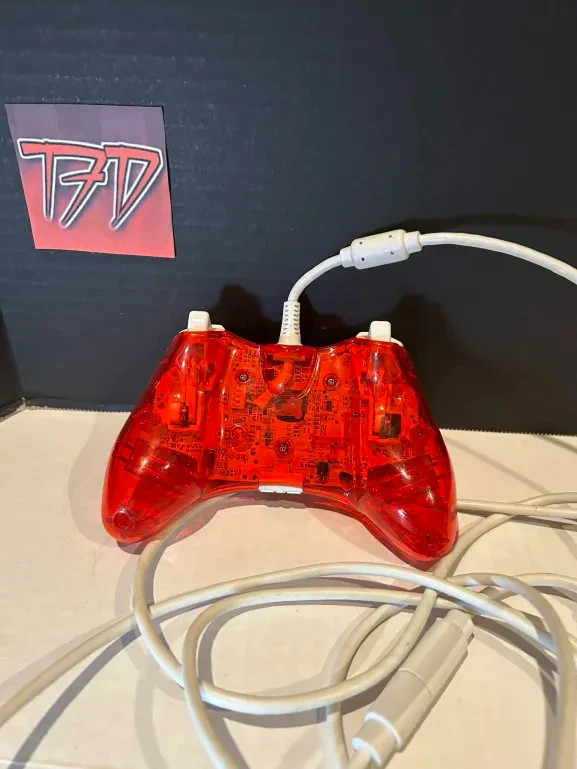 Xbox 360 Rock Candy Red Wired Controller w/Cable