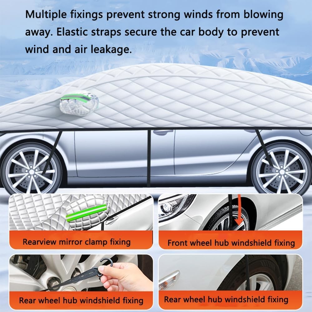 Car Roof Cover Hail Protector Waterproof Snow Proof Sunshield Outdoor Protective