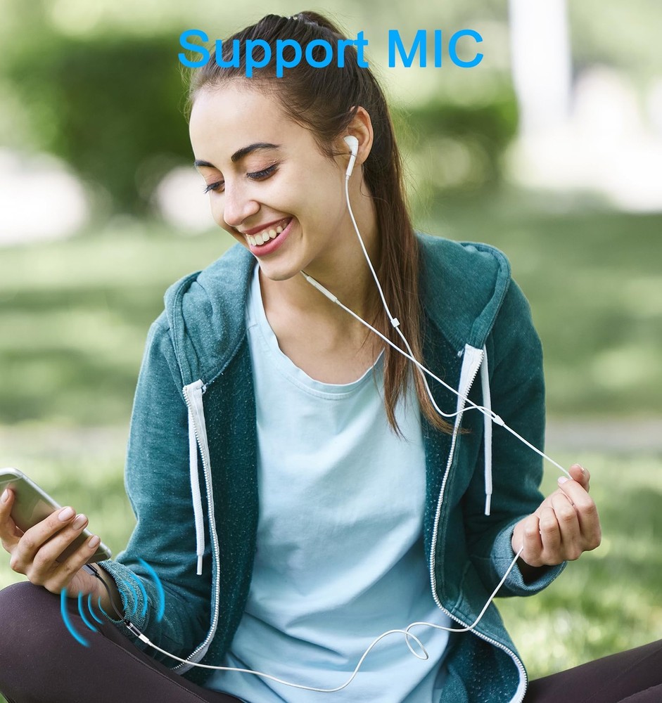 2 Pack USB Type C to 3.5mm Headphone Jack Audio Adapter, C Blue Black