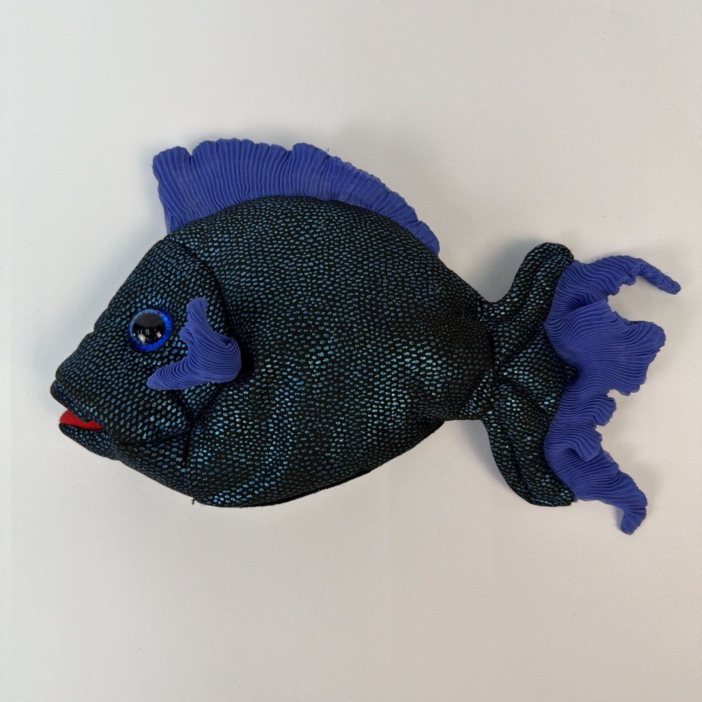 Folkmanis Blue Fish Puppet Underwater Learning Story Telling Classroom