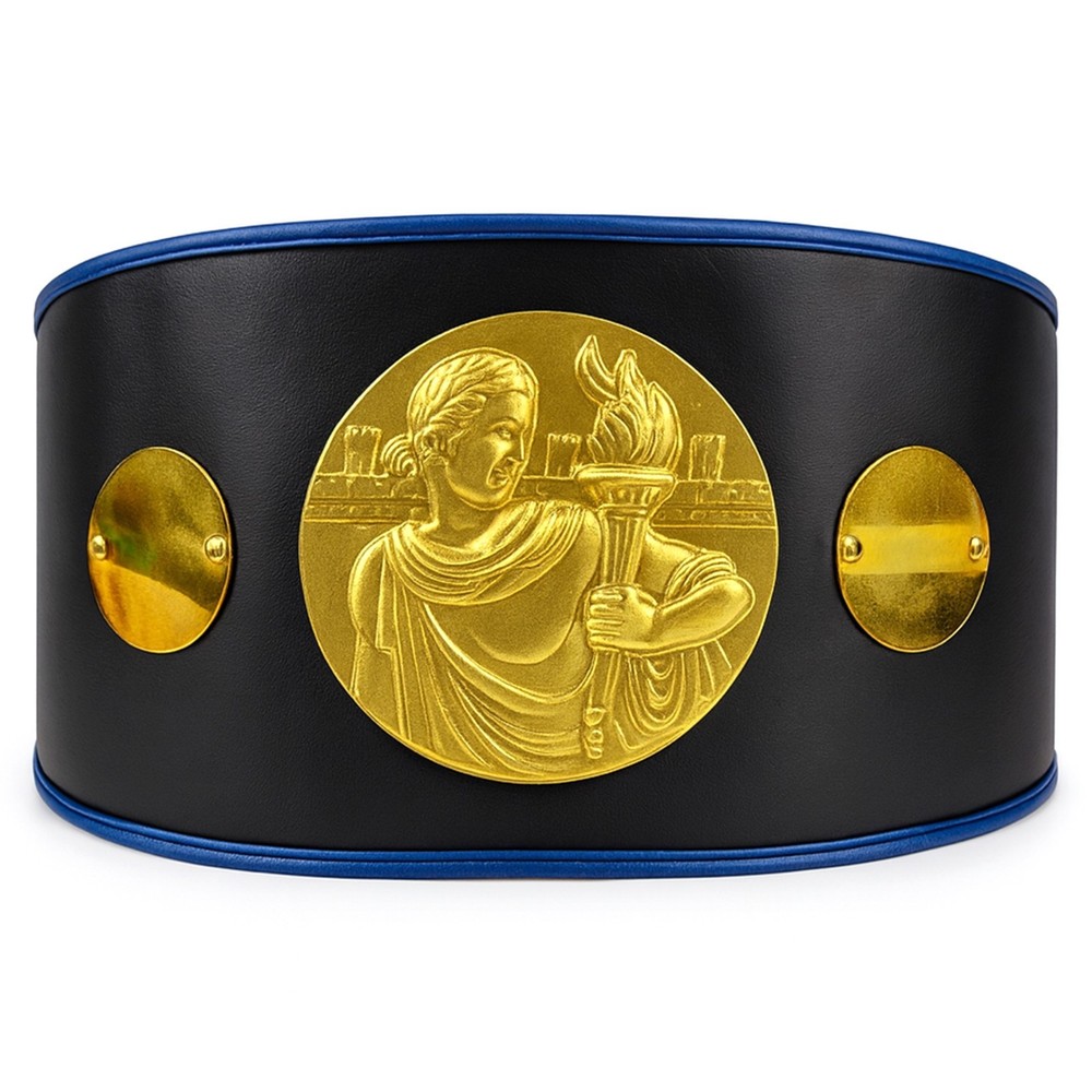 Amber Synthetic Leather Basic Championship Boxing Belt Customizable Engraving