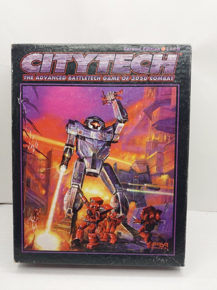 Citytech Advanced Battletech Game Second Edition FASA 1994 BOX ONLY