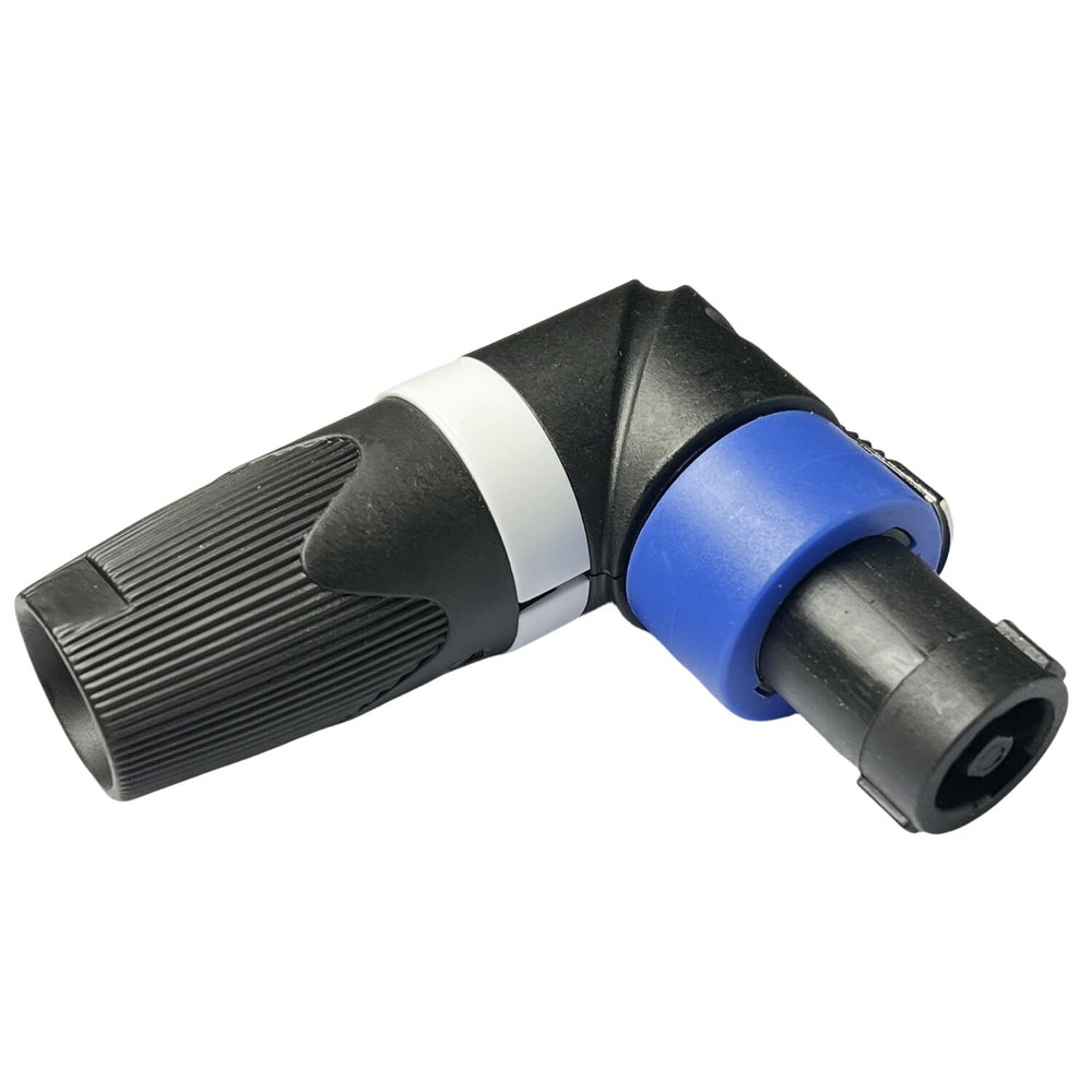 Elbow Right Angle Speakon Cable Adapter Connectors 4 Pole L-Shape High-Load S...