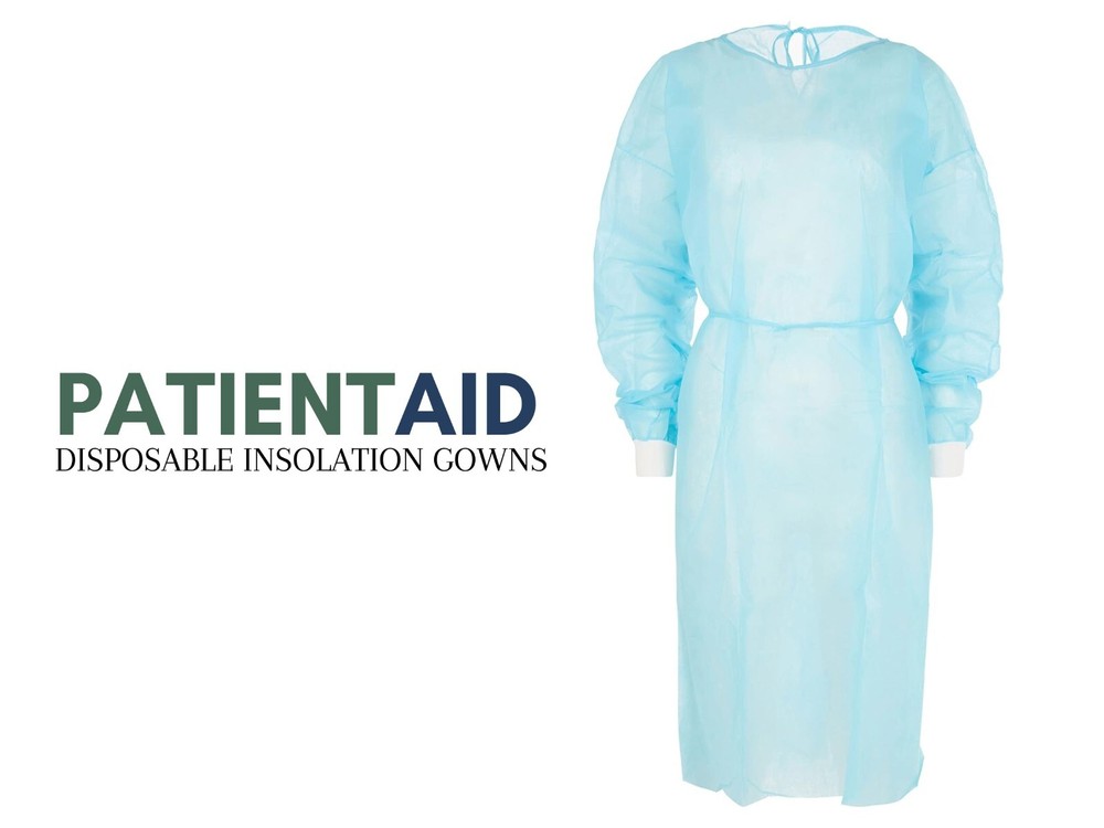 Patient aid impervious isolaton gown (PACK-10)