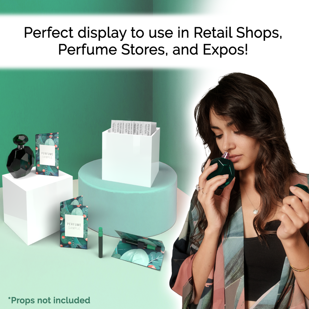 7" Square White Acrylic Retail Display Box