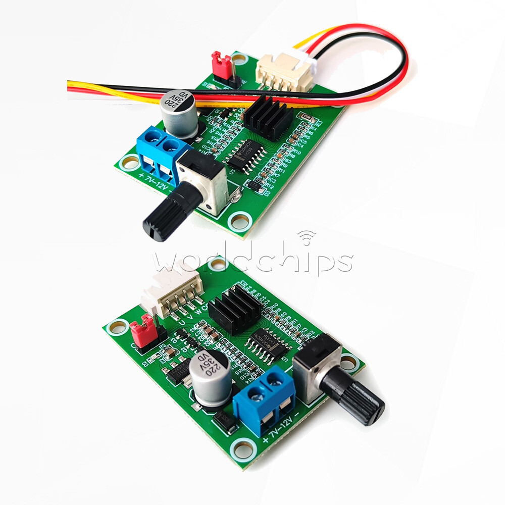DC7V-12V DC Brushless Motor Driver Board Module Speed Controller + Terminal Wire