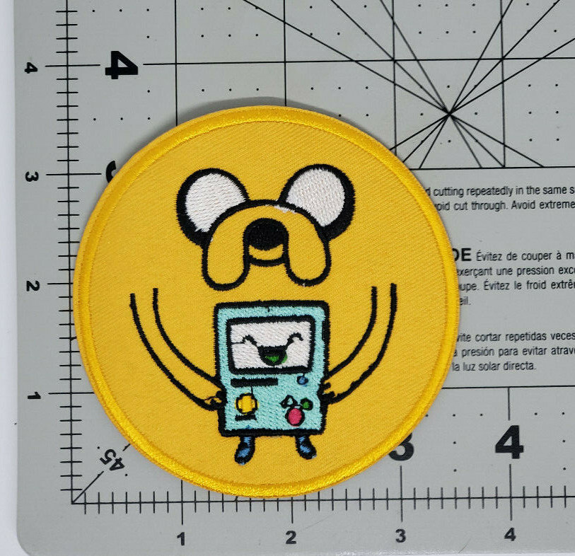 Adventure Time Jake Circle Patch 3 1/2 inches wide