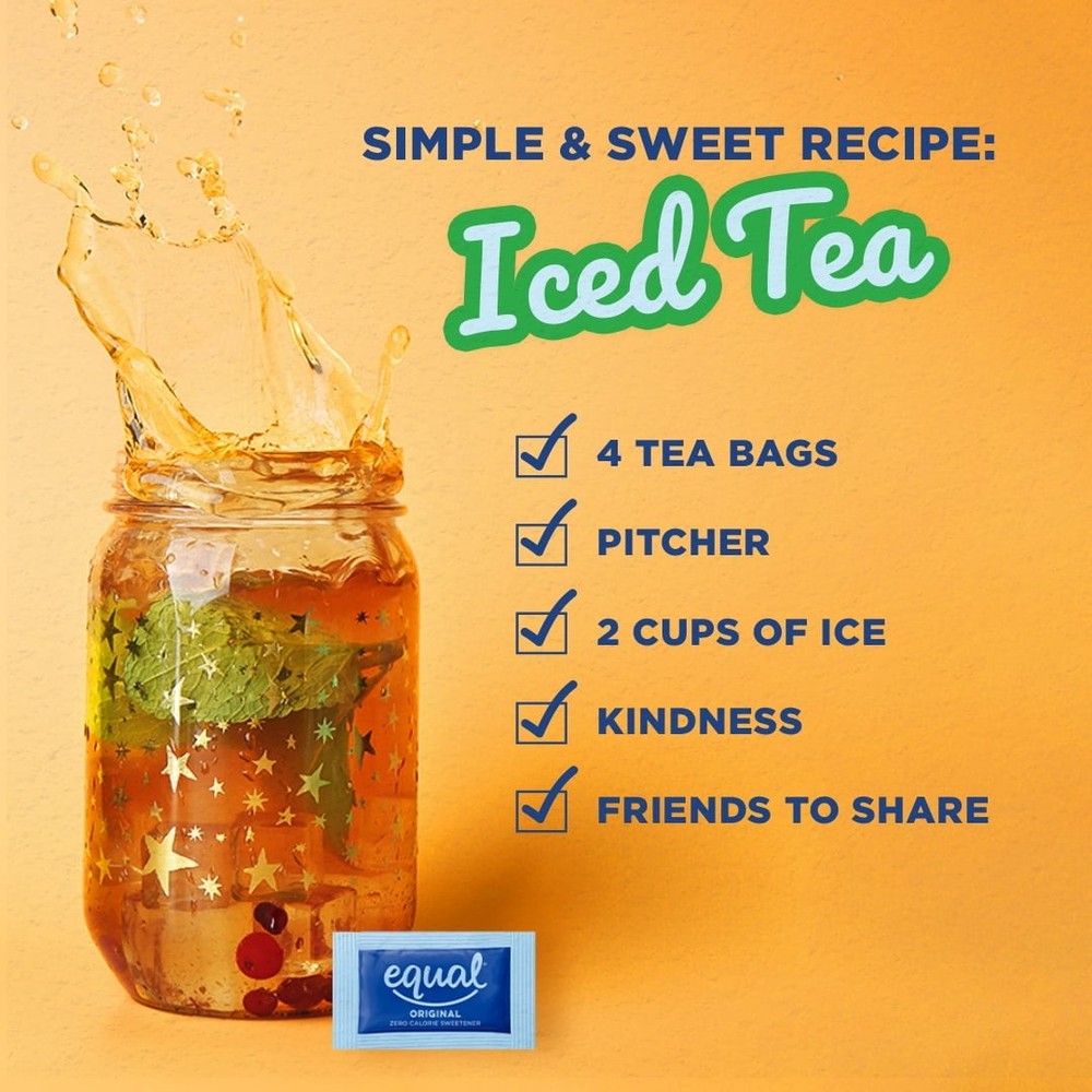 EQUAL Sugar Substitute 800 Packets - Zero Calorie, Diabetic-Friendly, Convenient