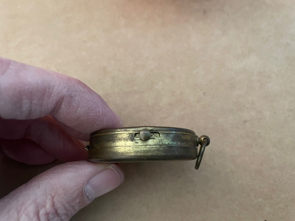 Vintage STELLAR Germany Pocket Brass Compass