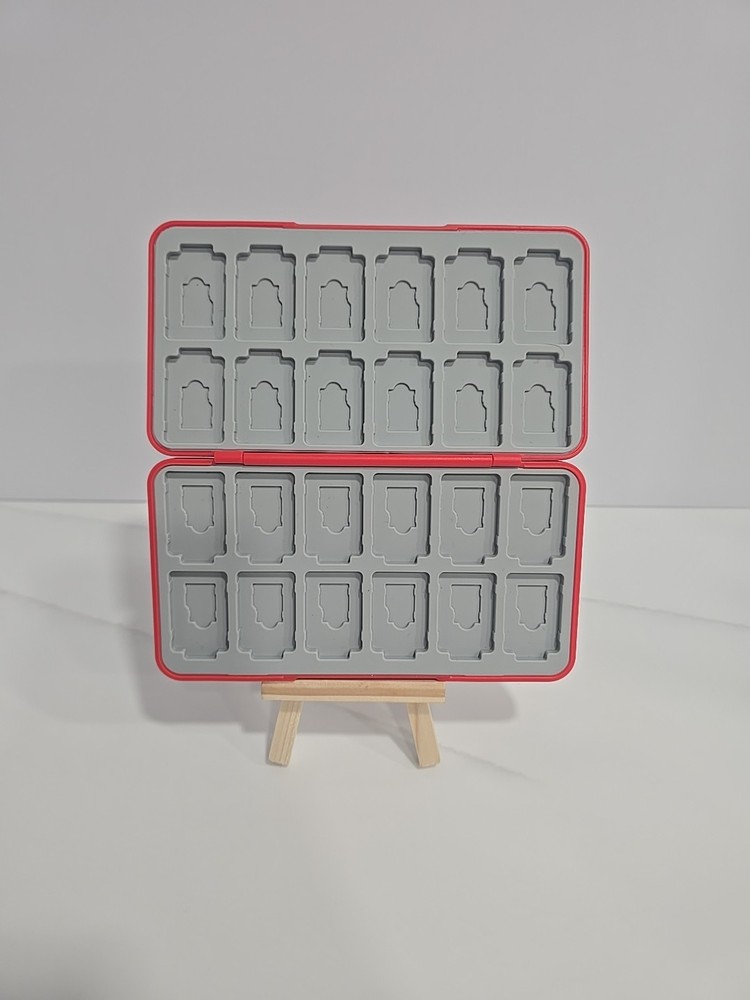 24 Storage Game Card Box for Nintendo Switch/Switch Lite Red Mario Folding Case