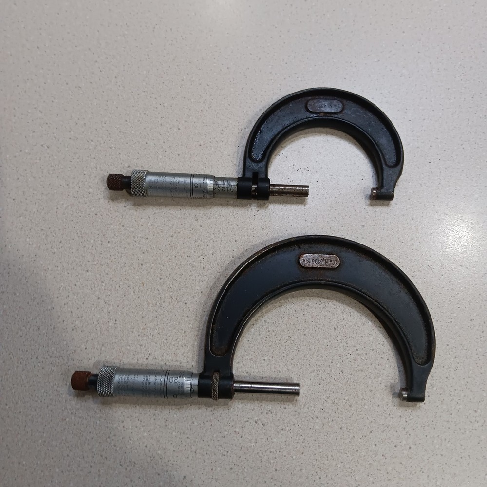 Starrett No. 436 Micrometers 1-2" and 2-3"