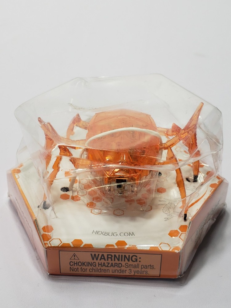 2017 HEXBUG Scarab Orange Micro Robotic Creature NEW Sealed Hex Case 19182BB