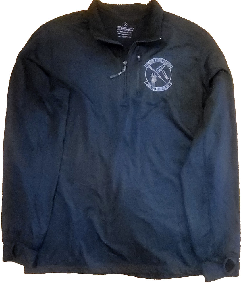 USAF 353d BA Training Squadron Black 1/4-Zip Pullover Size Medium