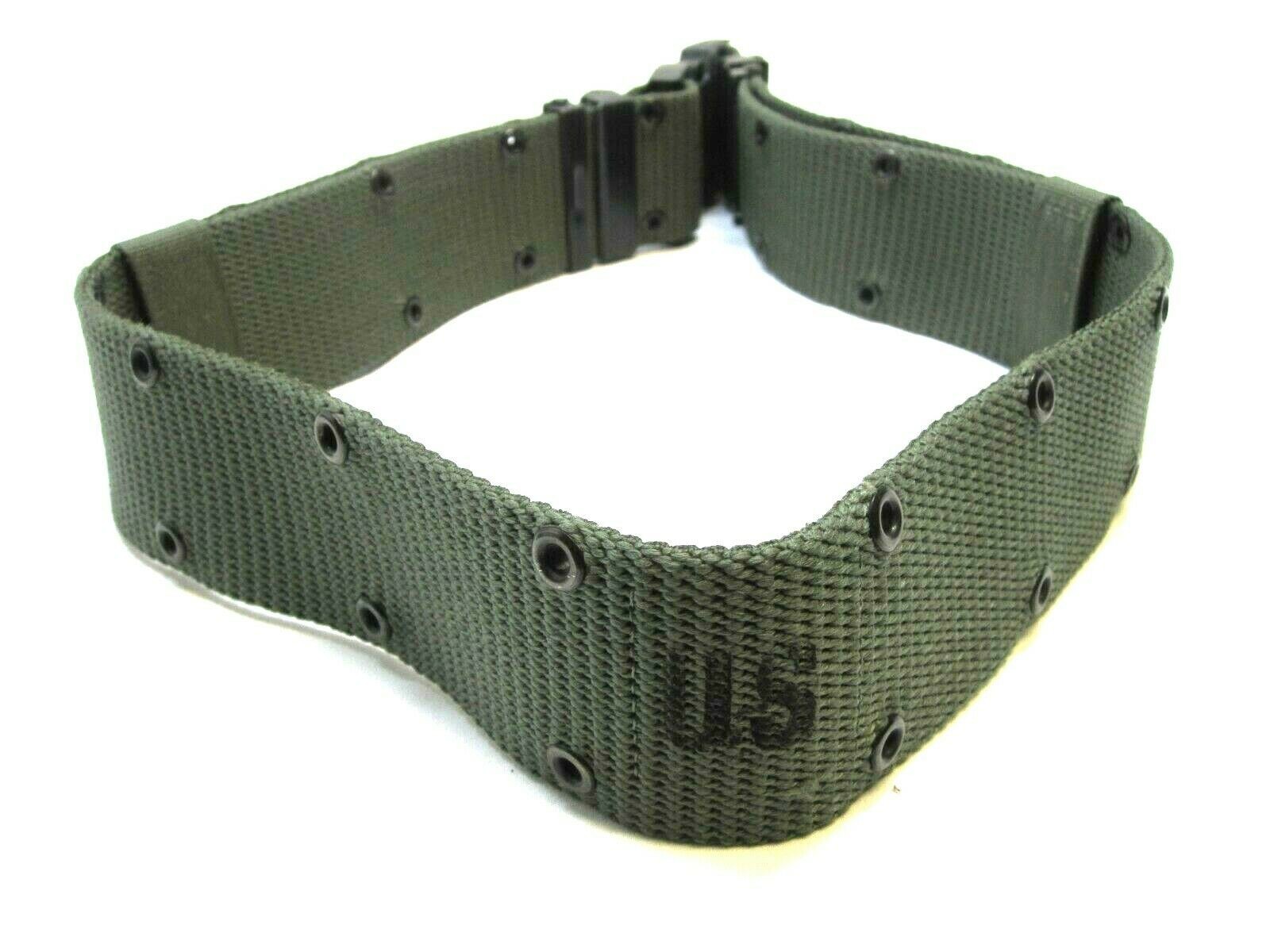 USGI WEB PISTOL BELT MEDIUM LBE LCE ALICE OD GREEN LC-2 NYLON 8465-01-322-1965
