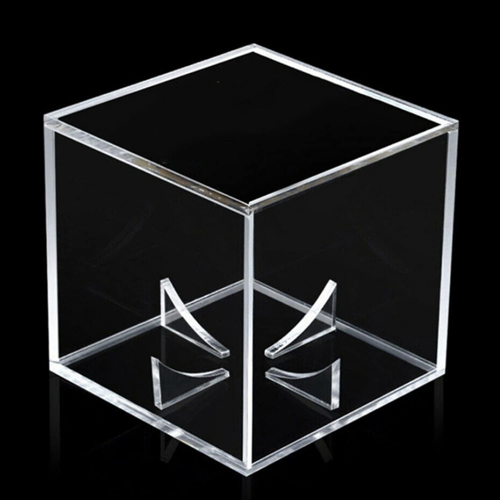 4 Pack Acrylic Baseball Display Case - UV Protected 4 Pack, Clear