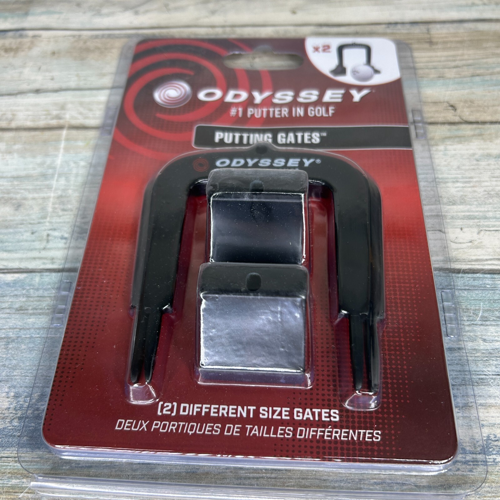 Odyssey Golf Putting Gates Putting Aid for Indoor Outdoor 2 Sizes