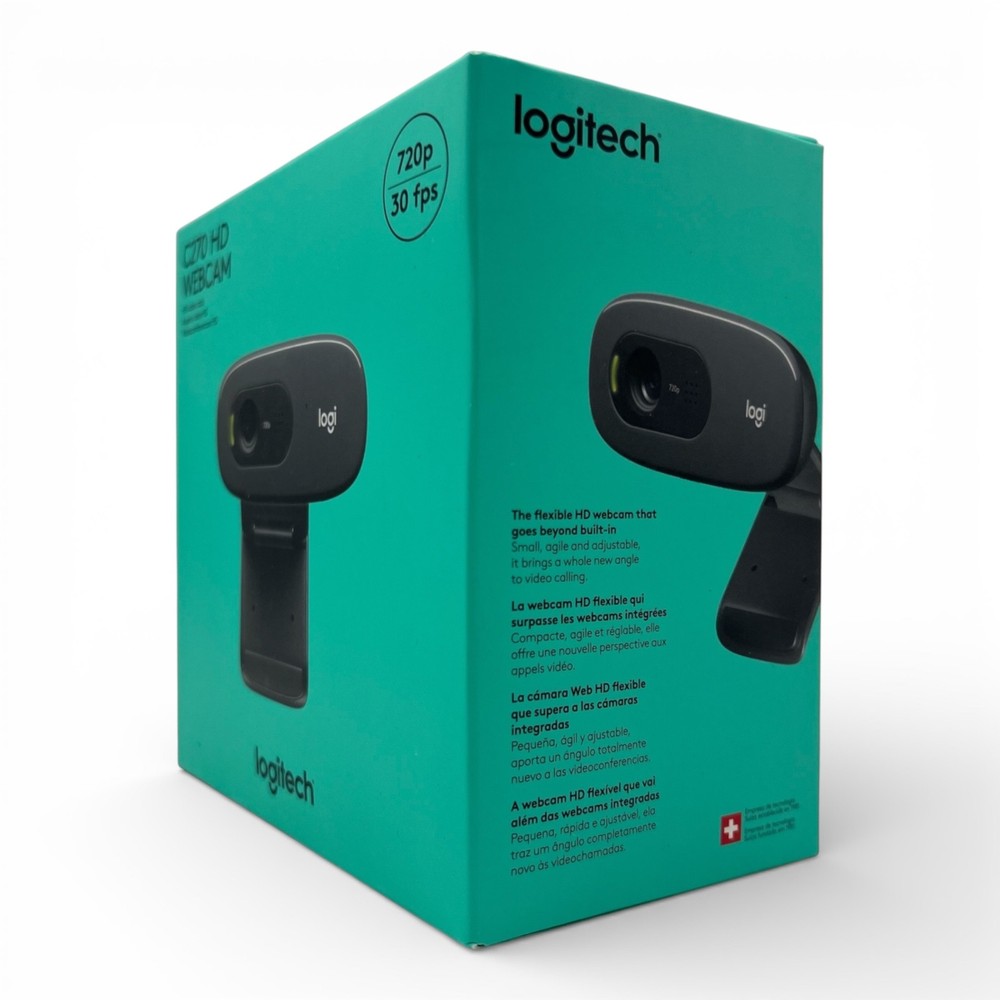Logitech C270 Web Camera-Widescreen HD Video Calling |Noise-Reducing Mic (0739)