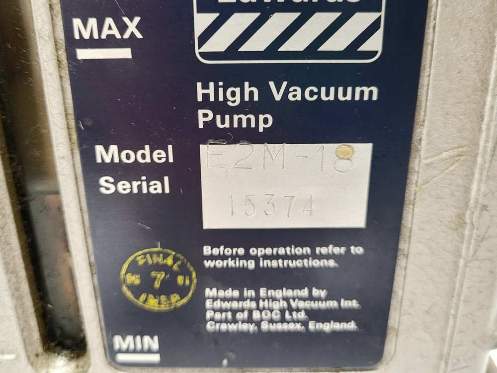 Edwards 18 Rotary Vane Vacuum Pump E2M18