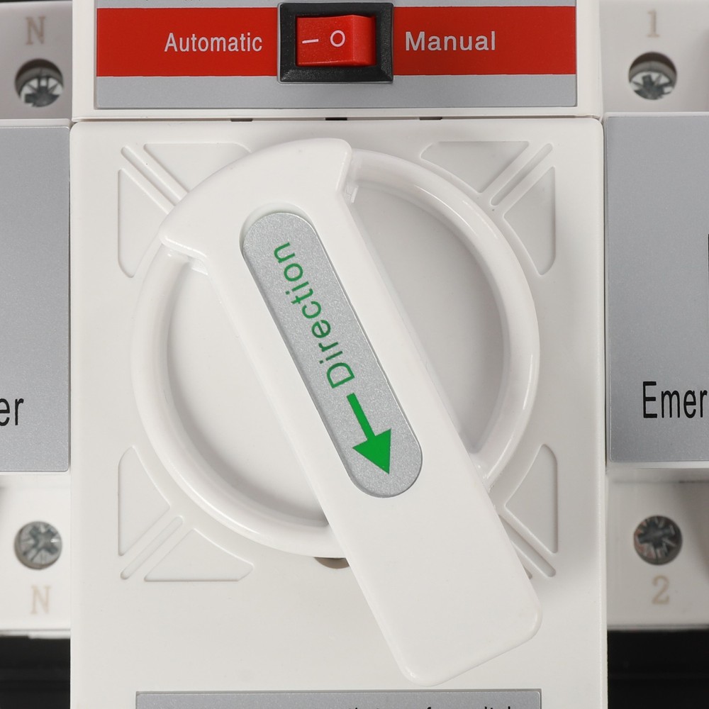 White Dual Power Automatic Transfer Switch Mini Switches Toggle Controller