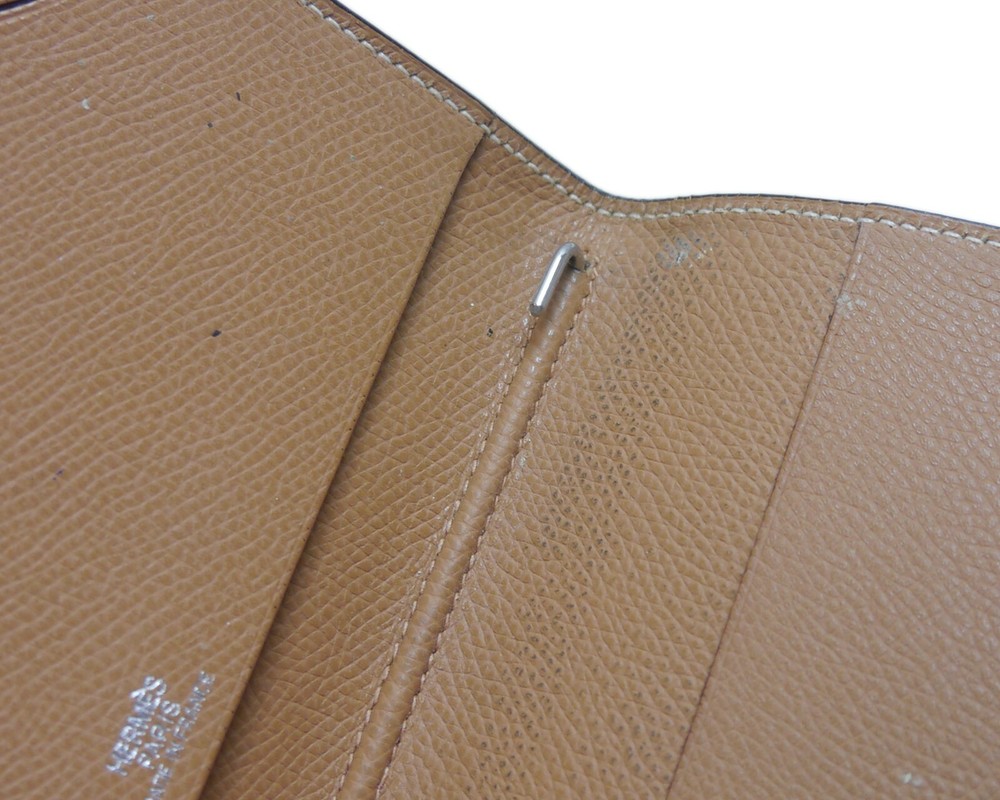 Authentic HERMES Notebook agenda Leather #8411