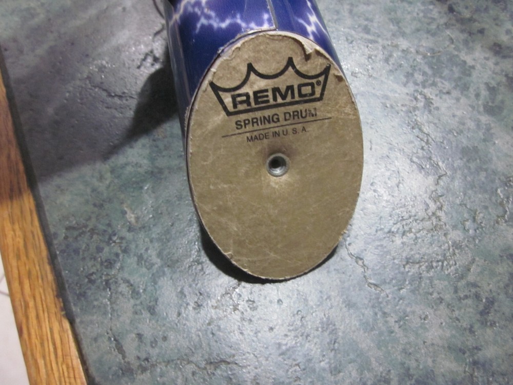 Remo Trilok Gurti Spring Drums stormyLightning Graphics, Angled End