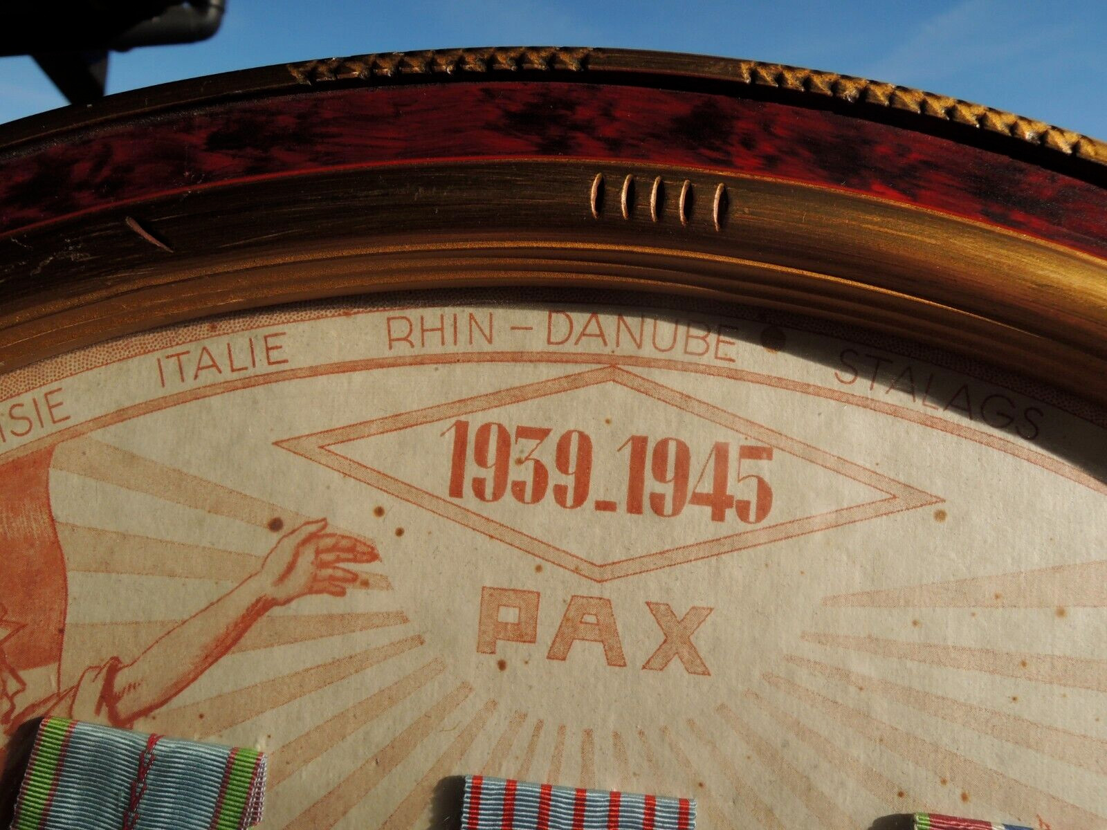 French commemorative certificate contraction camp Stalag VIII A 1939-45 military