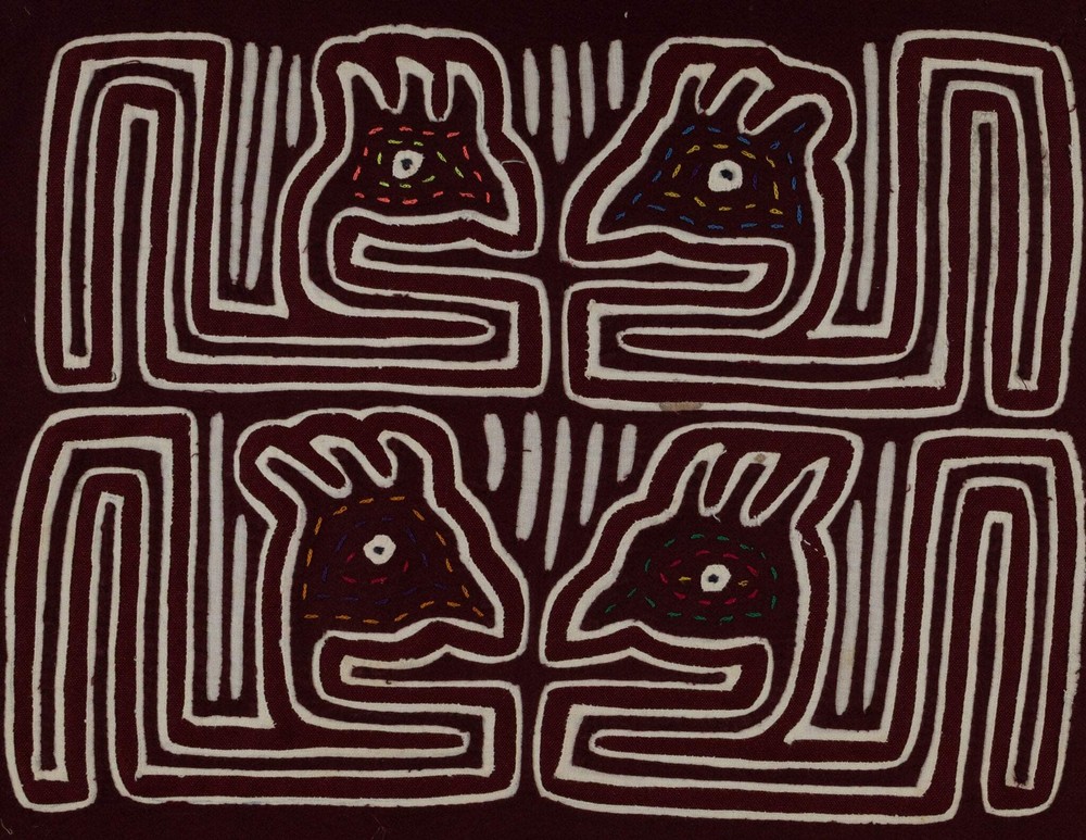 Burgundy And White Bird Head Mola