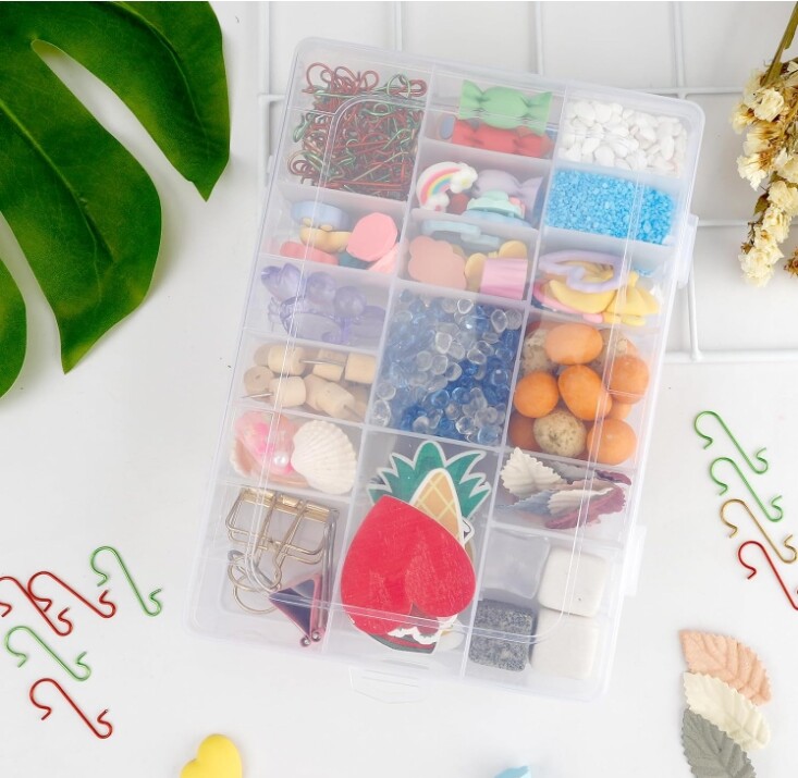 Organizer box storage container storage Box plastic small parts tool Box clear
