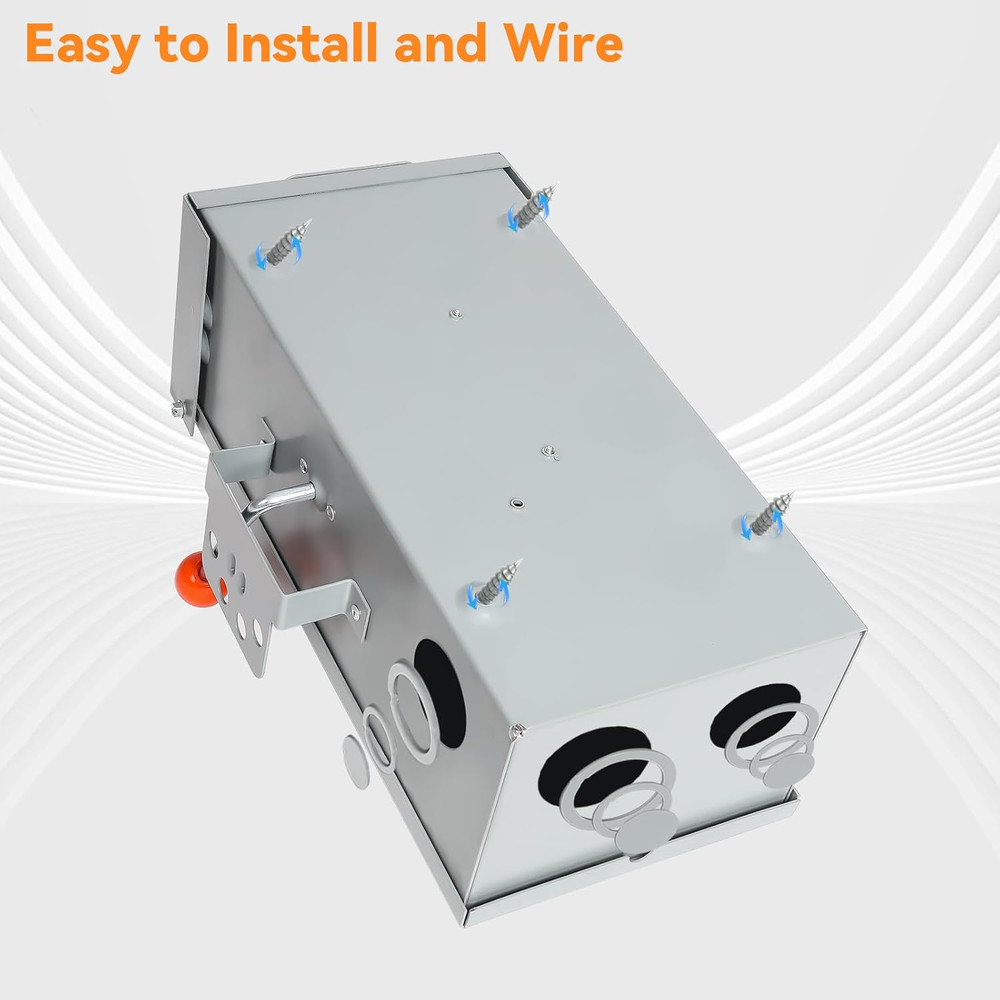 100A Generator Transfer Switch, 24000W Heavy Duty Double Throw Safety Switch, 12