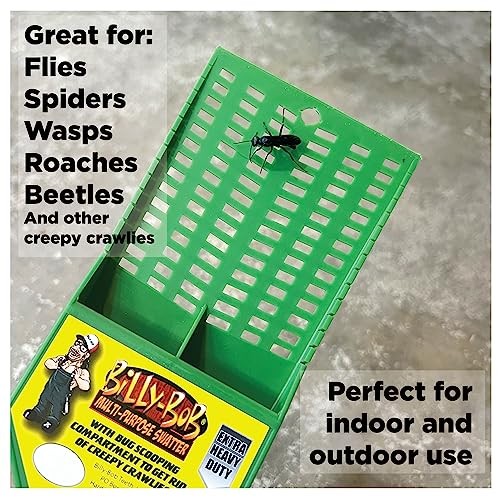 Multi-Purpose Heavy Duty Fly Swatter - 2 Pack - Fly Swatter with Bug Scooping