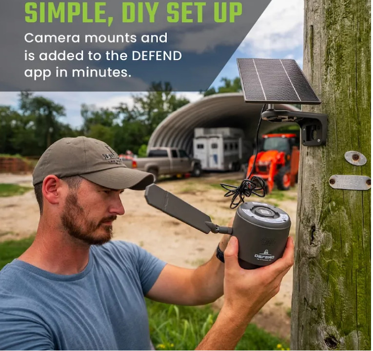 New Tactacam Defend 360 Cellular Security Camera DFD-PTZ01