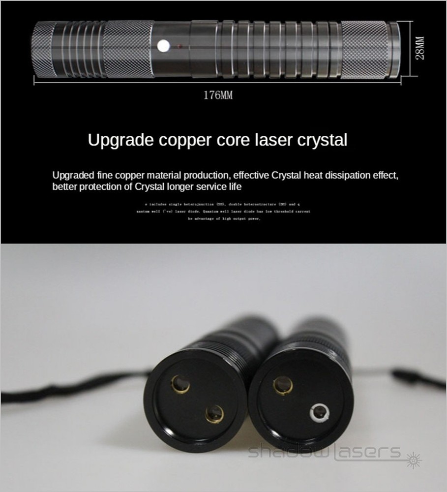 LMBQ5 Laser Green/ Blue Two Colors Fixed Focus Laser Pointer Visible Beam Lights