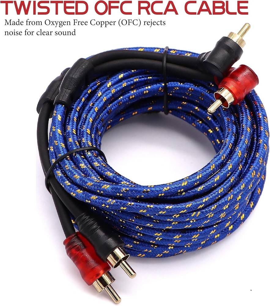 Complete 0 Gauge Amplifier Wiring Kit: Includes Everything for Easy Installation