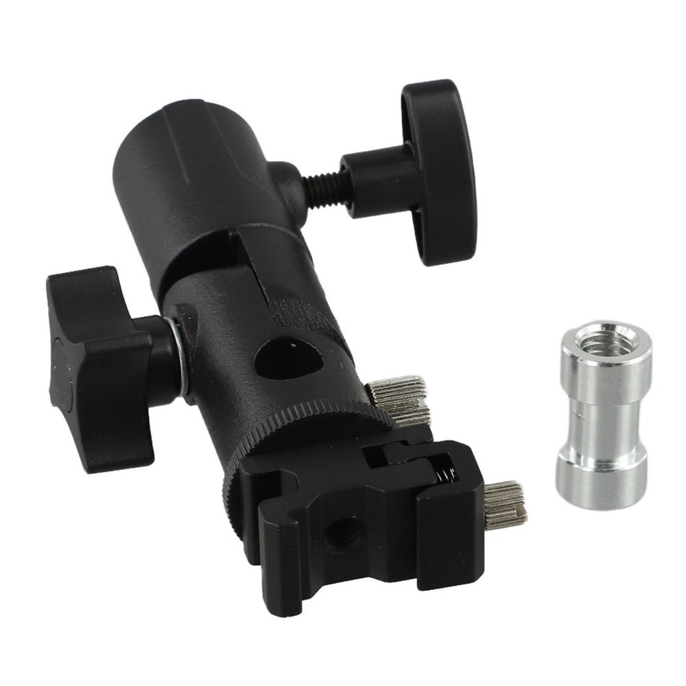 Metal Light Bracket with 1/4 Screw for For soft Reflective Umbrella Setup