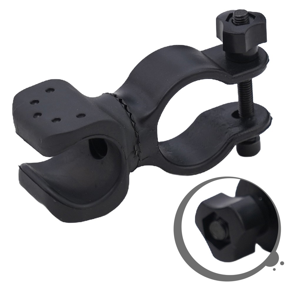 Flashlight Holder TPR+plastic Rotation Black Expandable High Quality