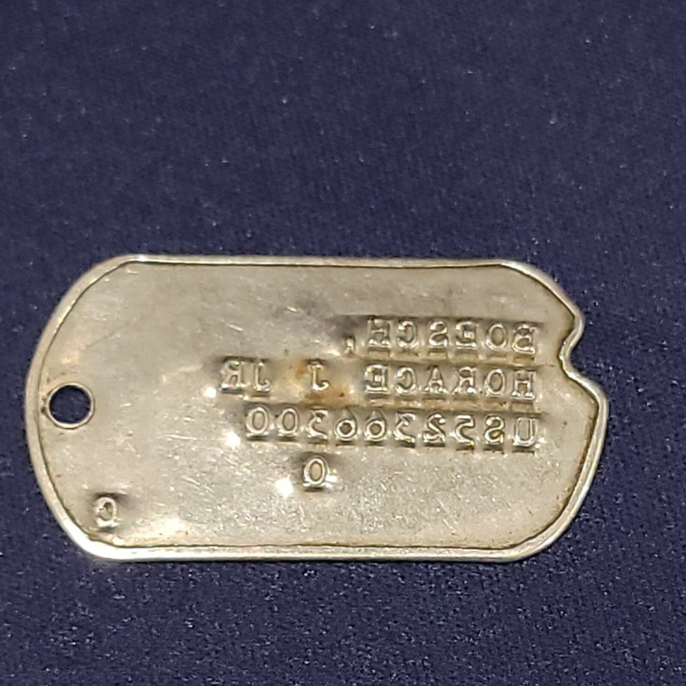 Us Military Dog Tag Horace J Boesch See Description