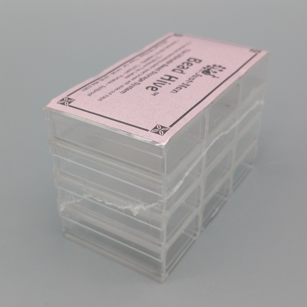 Just Nan Bead Hive Bead Storage Interlocking Plastic Boxes With Slide Out Trays