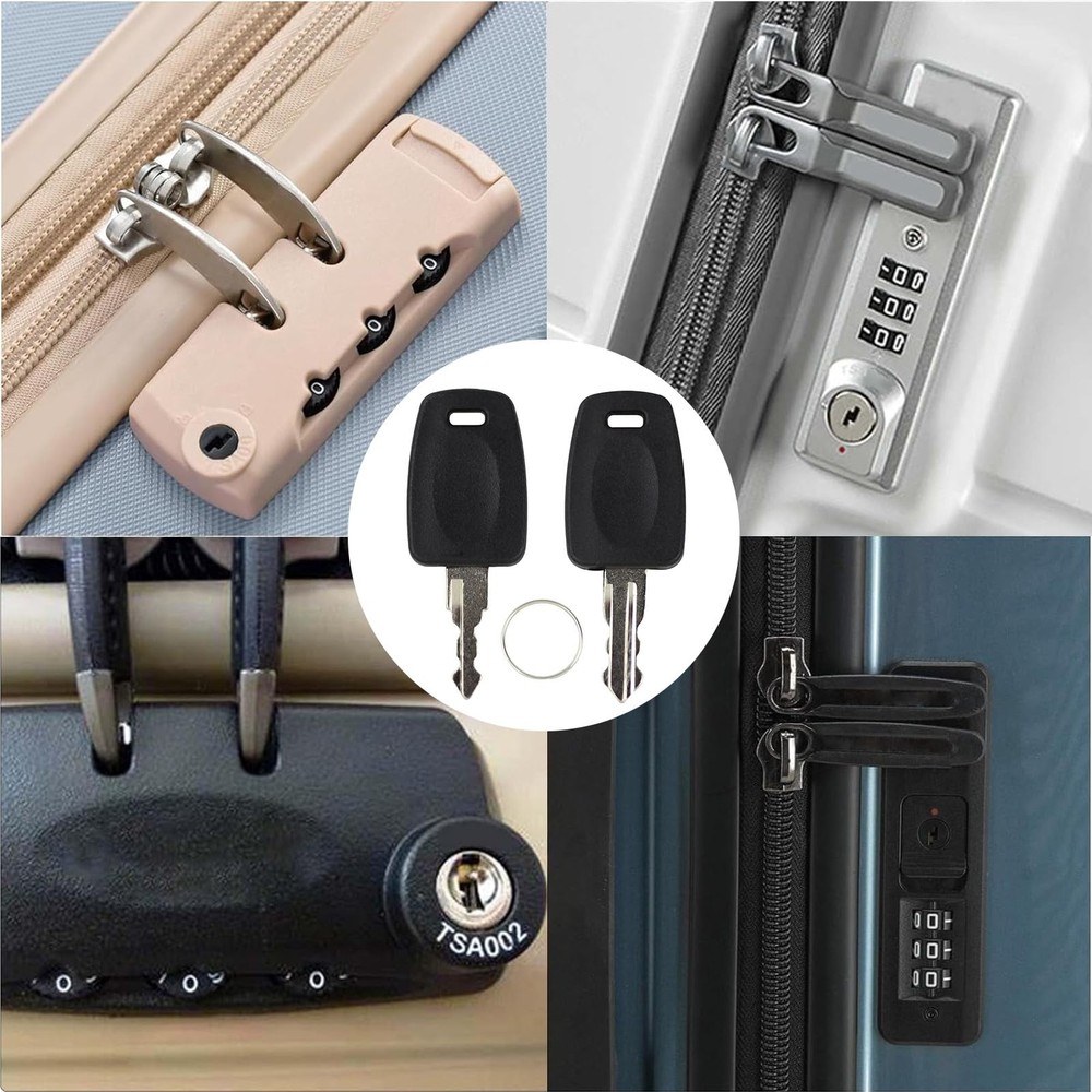 TSA Key 002 007Universal Lock Master Suitcase with 2Pcs Rings for...