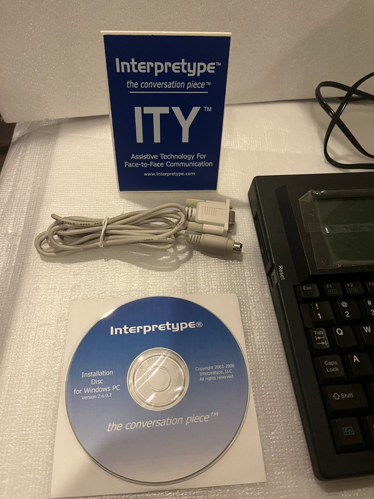 Interpretype ITY Translation Device with Software and Cables