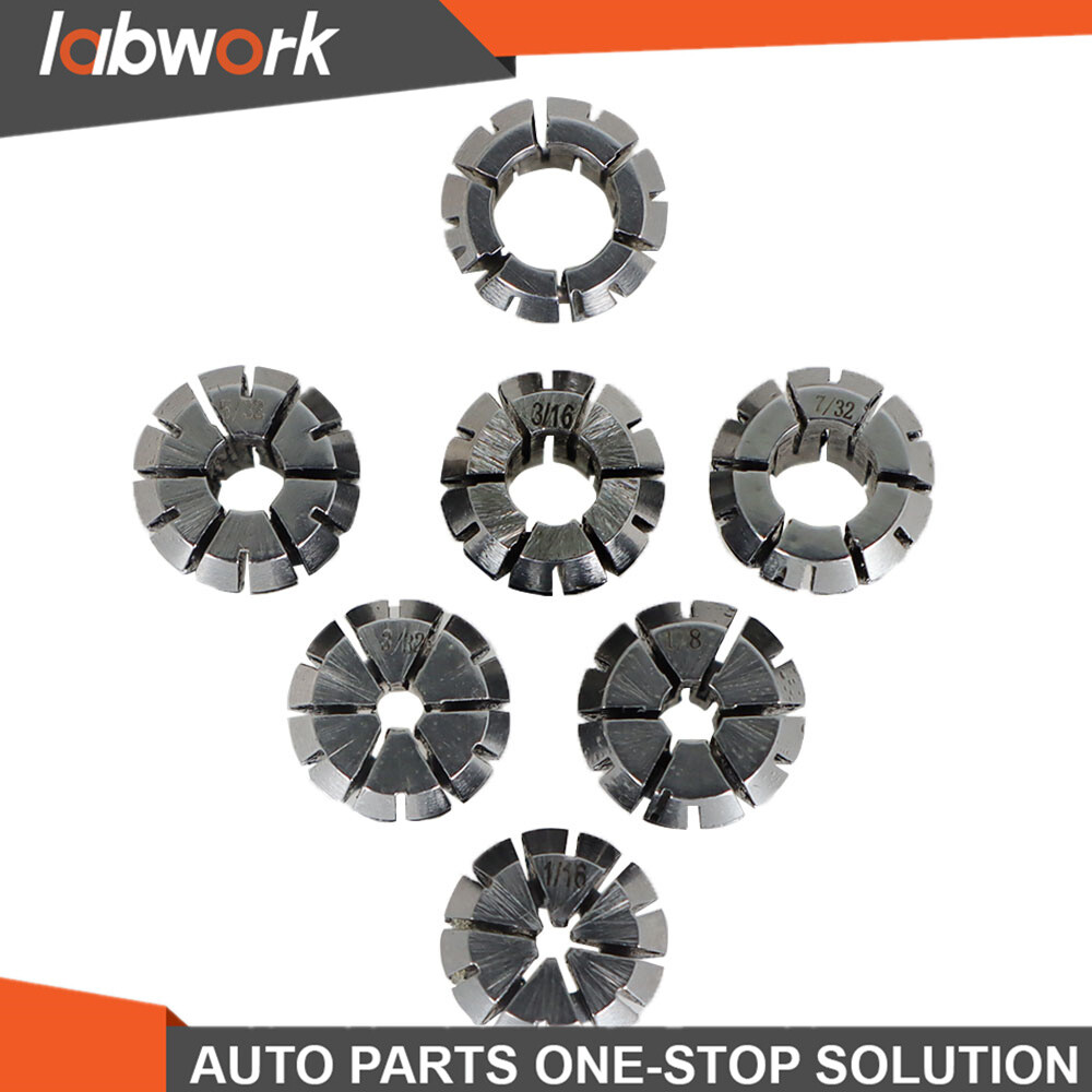 Labwork 7PCS ER11 Spring Collet Set 1/16"-1/4" Chuck For Machine Lathe Milling