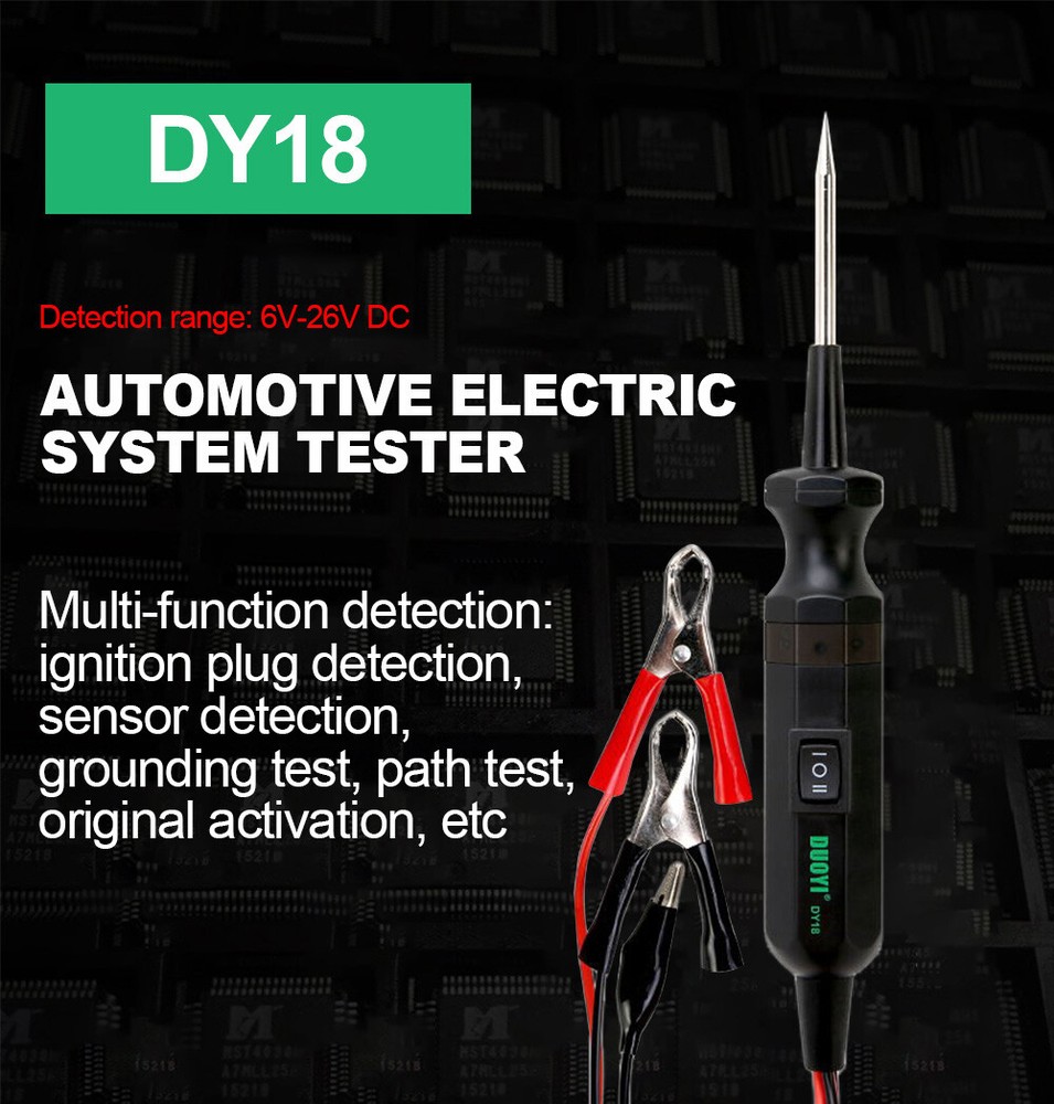 Automotive 6-24V Digital Circuit Teste Continuity Tester Multimeter Voltmeter