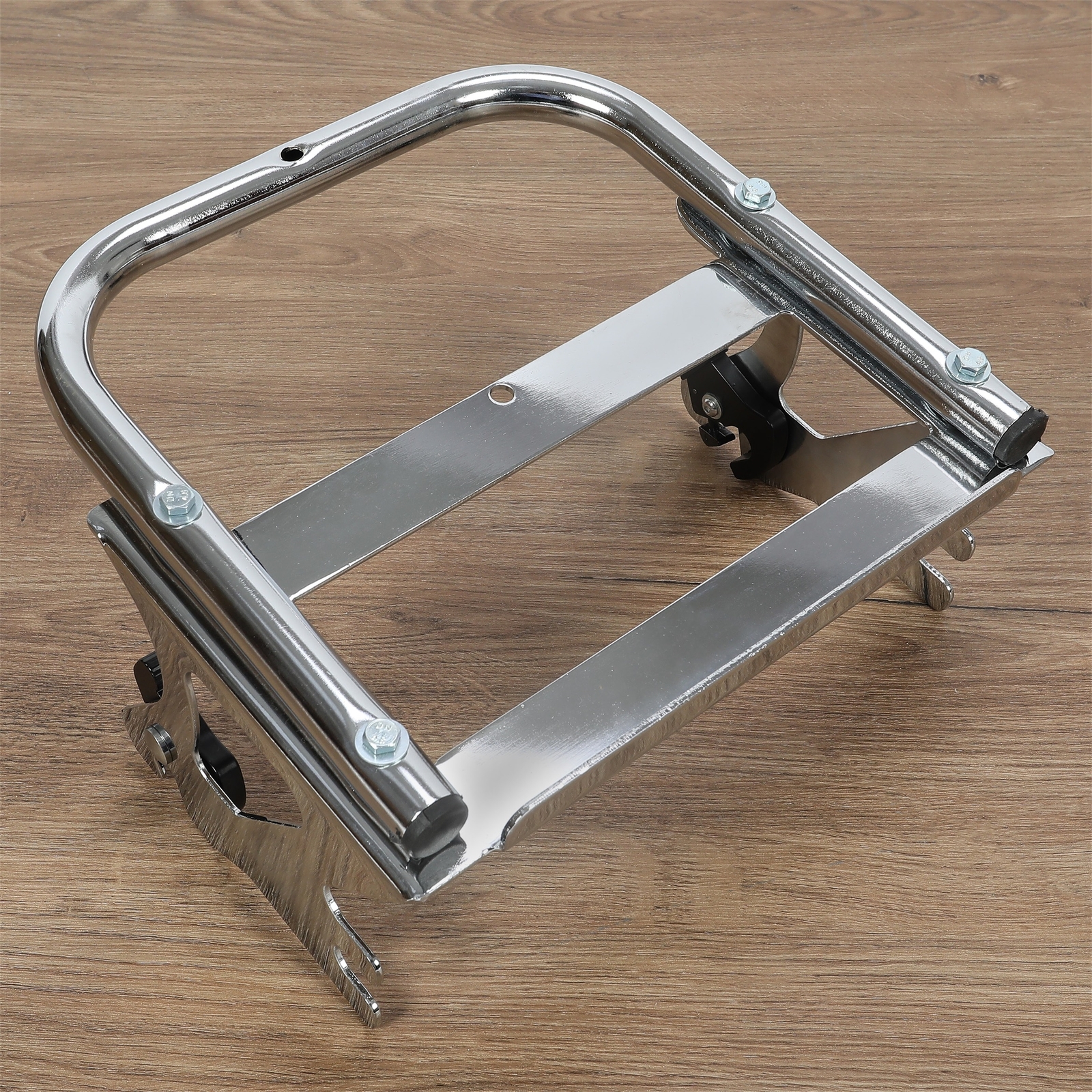 Detachable Two-Up Tour Pack Mount Luggage Rack +Docking For 97-08 Harley Touring