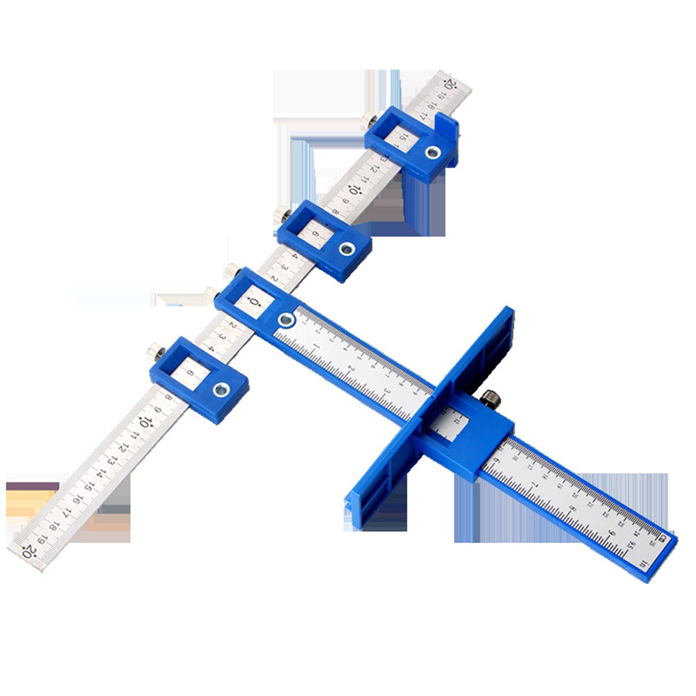 Cabinet Hardware Jig Drawer Pull Jig Template Tool Set Punch Locator Jig Tools ๑