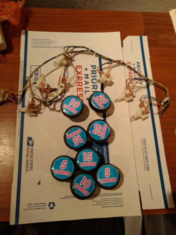 drill o matic arcade redemption button lot #530