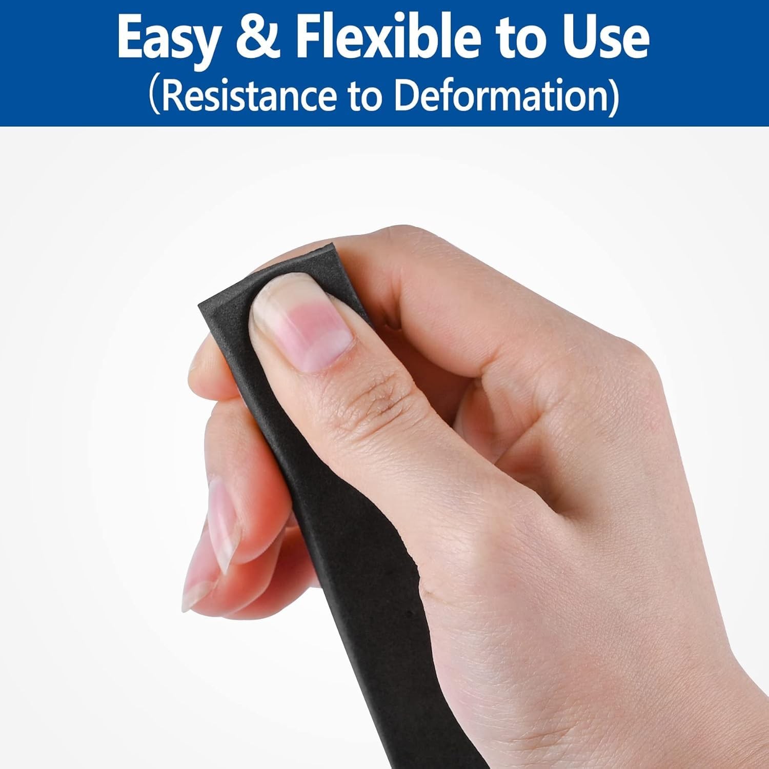 Self Adhesive Foam Tape Weatherstrip 1/in x 3/4In x 13Ft High Density Foam In...