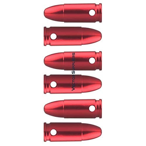9mm Snap Caps - Training Dummy Rounds for Dry Fire Practice, 6 Pack