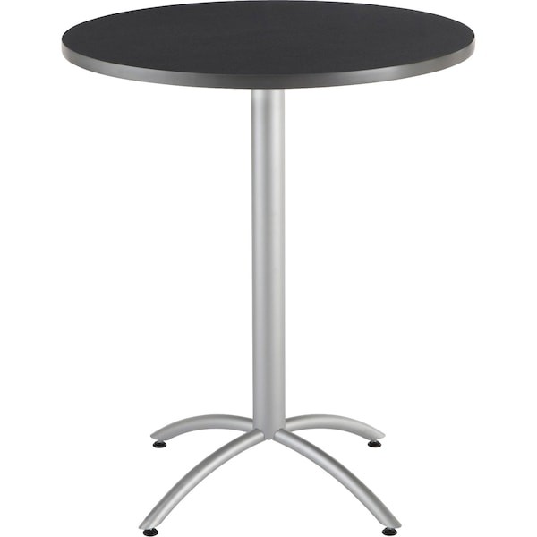 Iceberg 65668 Cafeworks Cafe/Breakroom Table, Graphite Granite Top, Silver