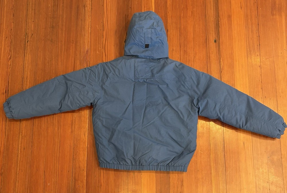 thisisneverthat Down Puffer Jacket Mens Small Blue Full Zip